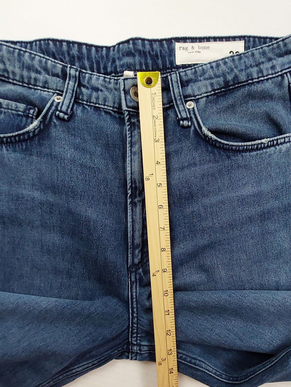 Rag & Bone Logan Mid Rise Wide Leg Jeans Womens Size 30x32 (34x32) Blue NWT $255 - Picture 5 of 16